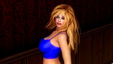 Картинка 3д+графика люди+ people фон взгляд девушка