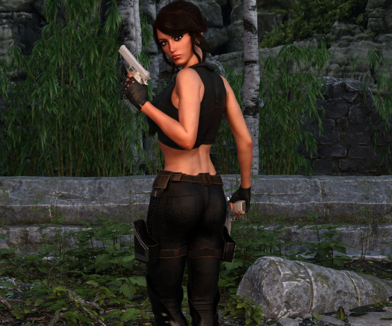 Обои картинки фото 3д графика, фантазия , fantasy, фон, взгляд, девушка