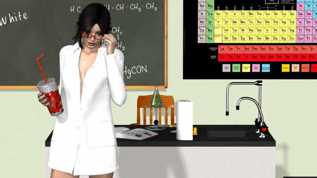 Обои картинки фото 3д графика, люди , people, фон, взгляд, девушка