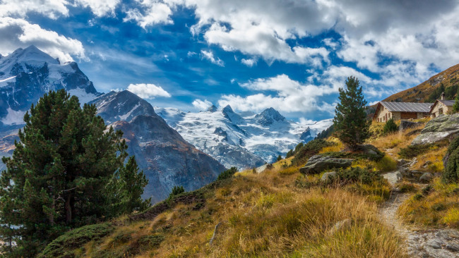 Обои картинки фото природа, горы, простор