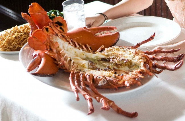 Обои картинки фото еда, рыбные блюда,  с морепродуктами, лобстер