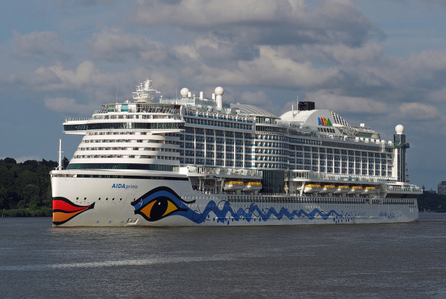 Обои картинки фото aidaprima, корабли, лайнеры, лайнер, круиз