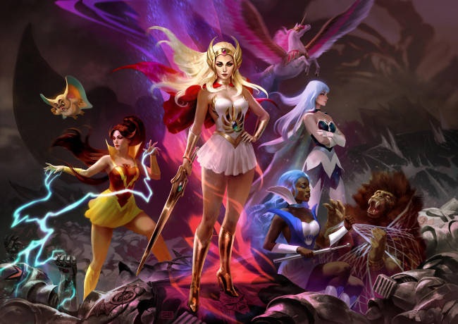 Обои картинки фото фэнтези, существа, девушка, взгляд, фон