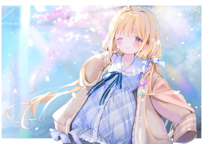 Обои картинки фото аниме, unknown,  другое , девушка