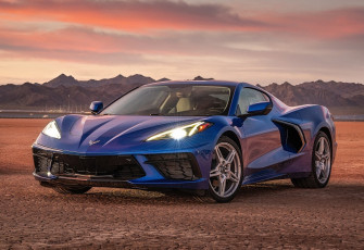 Картинка 2020+chevrolet+corvette+c8+stingray автомобили chevrolet шевроле корвет с8 стингрей 2020 синий купе гиперкар