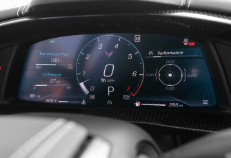 Картинка 2020+chevrolet+corvette+c8+stingray автомобили фрагменты+автомобиля приборная панель гиперкар сhevrolet corvette c8 stingray 2020