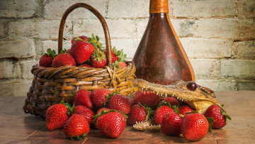 Картинка еда клубника +земляника