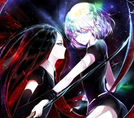 Обои картинки фото sheya, аниме, houseki no kuni, девушки