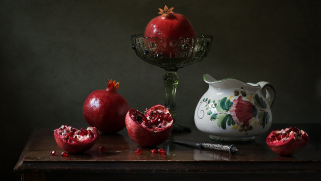 Обои картинки фото еда, гранат, зерна, фрукты