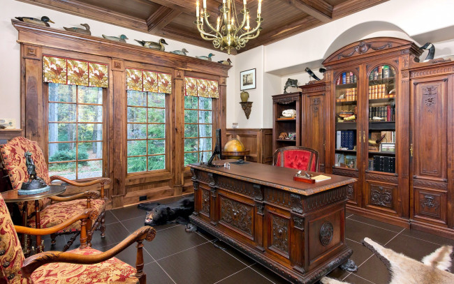 Обои картинки фото интерьер, кабинет,  библиотека,  офис, офис