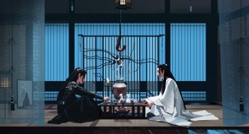 Картинка рисованное кино +мультфильмы вэй усянь лань ванцзы трапеза