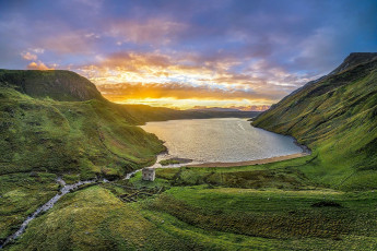 Картинка природа реки озера озеро река горы дом