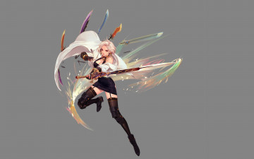 Картинка видео+игры dungeon+fighter+online девушка мечи