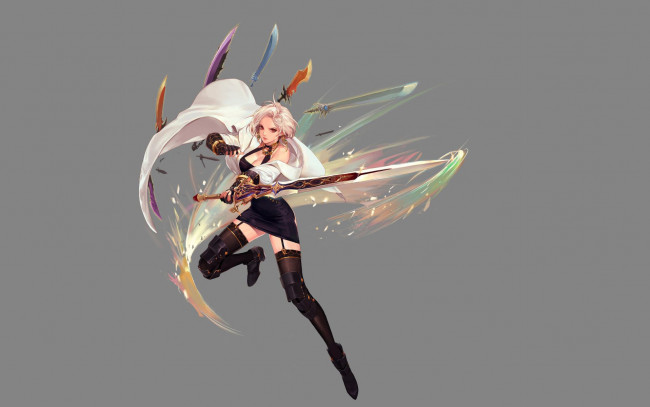 Обои картинки фото видео игры, dungeon fighter online, девушка, мечи