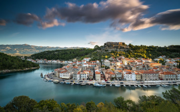 Картинка novigrad mirna+river croatia города -+панорамы mirna river