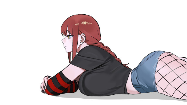 Обои картинки фото аниме, chainsaw man, красивая, девушка