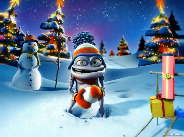 Обои картинки фото музыка, crazy, frog