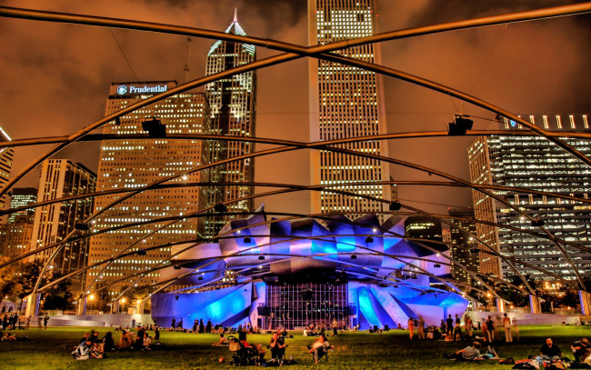 Обои картинки фото города, огни, ночного