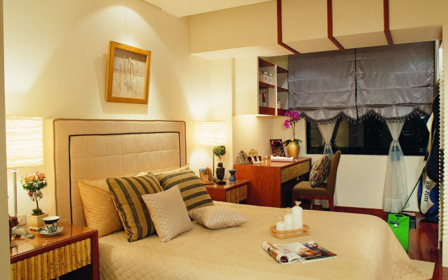 Обои картинки фото интерьер, спальня