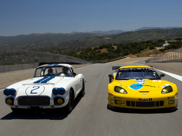 Обои картинки фото автомобили, corvette