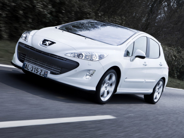 Обои картинки фото peugeot, 308, gti, hatchback, автомобили
