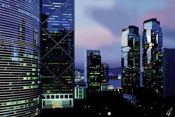 Картинка векторная графика небоскреб