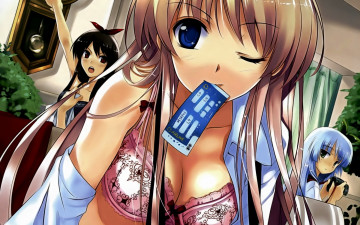 Картинка аниме kurehito misaki mangaka джойстик билет девушки