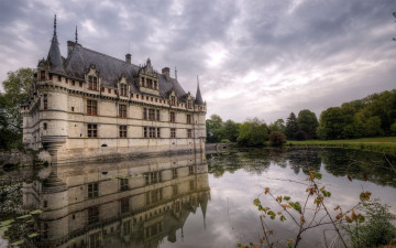 Картинка города замки луары франция indre river замок река french renaissance castle