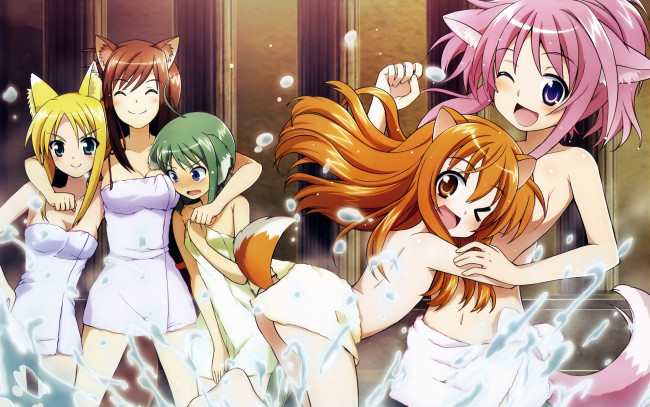 Обои картинки фото аниме, dog, days