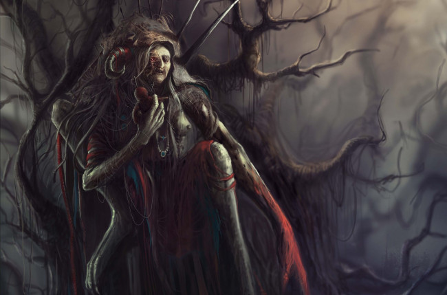 Обои картинки фото фэнтези, нежить, ведьма