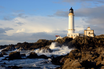 Картинка corsewall lighthouse galloway scotland природа маяки маяк море