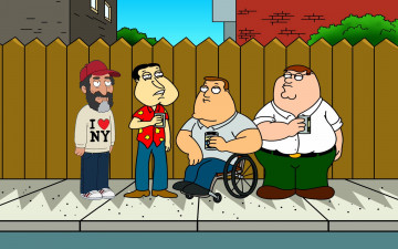 Картинка мультфильмы family guy люди улица