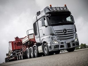 обоя автомобили, mercedes trucks, mercedes-benz, actros, slt, mp4, 4163