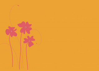 Картинка рисованные минимализм цветы