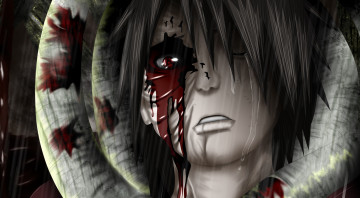 Картинка аниме naruto обито учиха кровь зетцу страдание