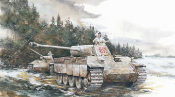 Картинка рисованные армия танк