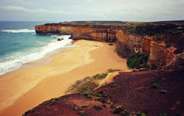 Картинка природа побережье горизонт скалы океан