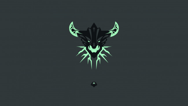 Обои картинки фото рисованные, минимализм, рога