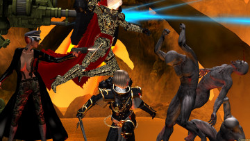 Картинка 3д+графика фантазия+ fantasy зомби оружие фон взгляд девушки