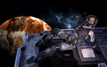 Картинка 3д+графика фантазия+ fantasy взгляд девушка фон