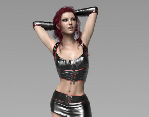 Картинка 3д+графика люди+ people взгляд девушка фон