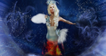 Картинка 3д+графика фантазия+ fantasy блондинка фон девушка