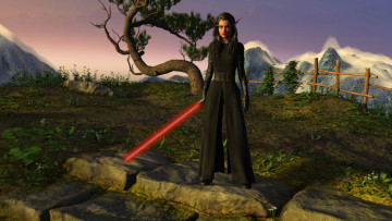 Картинка 3д+графика эльфы+ elves фон взгляд эльфийка