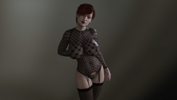 Картинка 3д+графика люди+ people взгляд девушка фон