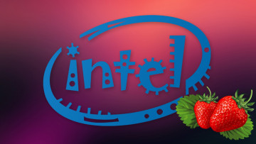 обоя компьютеры, intel, логотип, фон