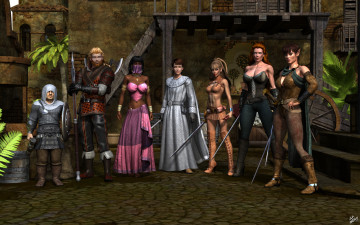 Картинка 3д+графика эльфы+ elves девушки фон взгляд