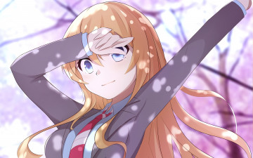 Картинка аниме shigatsu+wa+kimi+no+uso взгляд девушка фон