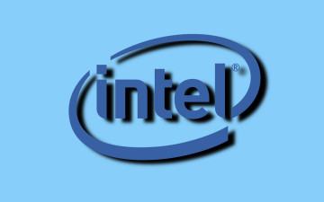 обоя компьютеры, intel, логотип, фон