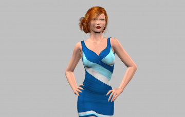 Картинка 3д+графика люди+ people взгляд девушка фон