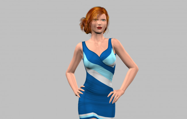 Обои картинки фото 3д графика, люди , people, взгляд, девушка, фон